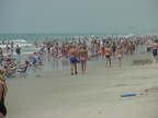 One crowded beach